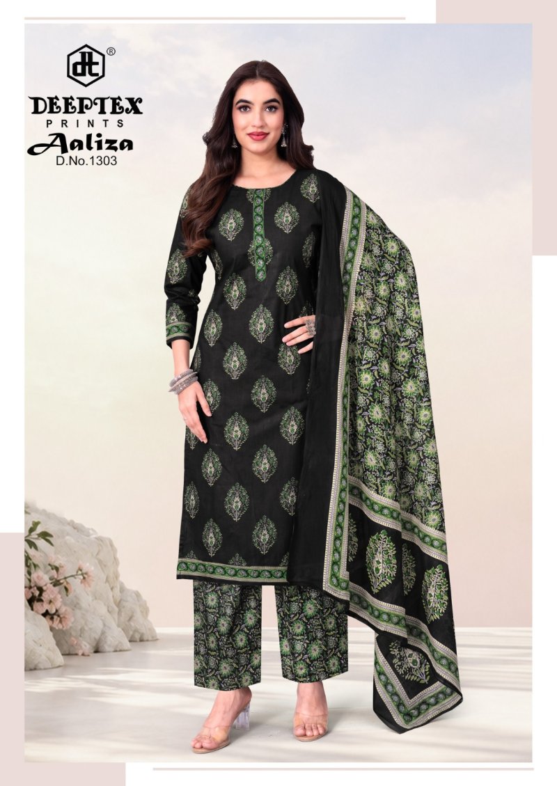 Aaliza Vol 13 By Deeptex Cotton Printed Readymade Dress